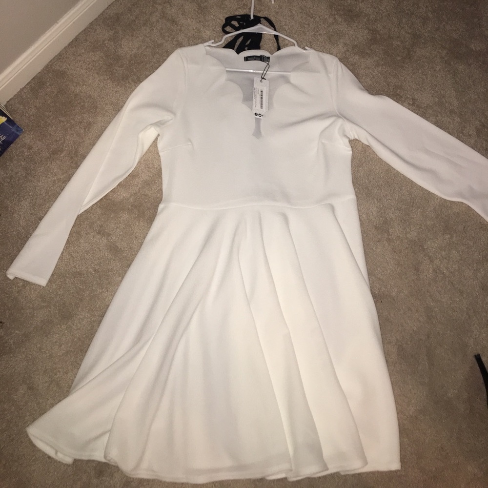 Winter White Skater Dress Brand New